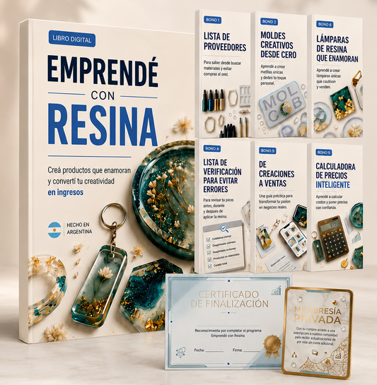 Emprende con Resina: Creá productos que enamoran y convertí tu creatividad en ingresos